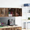 Garage Wall Cabinets 2 pcs Smoked Oak Engineered Wood