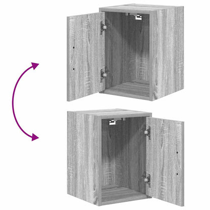 Garage Wall Cabinets 2 pcs Grey Sonoma Engineered Wood