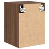 Garage Wall Cabinet Brown Oak Engineered Wood