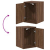 Garage Wall Cabinet Brown Oak Engineered Wood