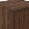 Garage Wall Cabinet Brown Oak Engineered Wood