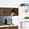 Garage Wall Cabinet Brown Oak Engineered Wood