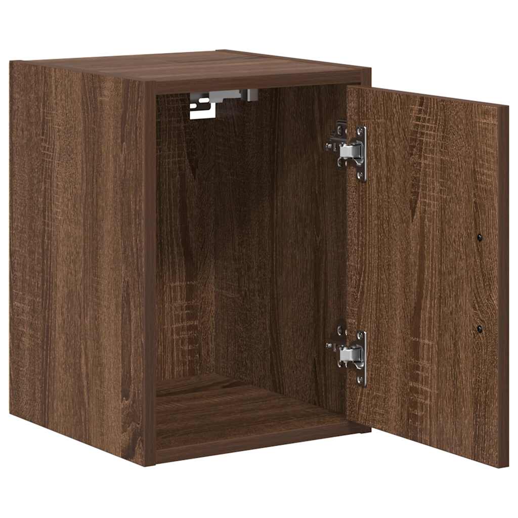 Garage Wall Cabinets 2 pcs Brown Oak Engineered Wood
