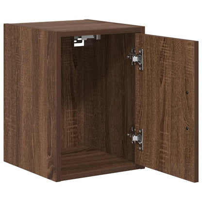 Garage Wall Cabinets 2 pcs Brown Oak Engineered Wood