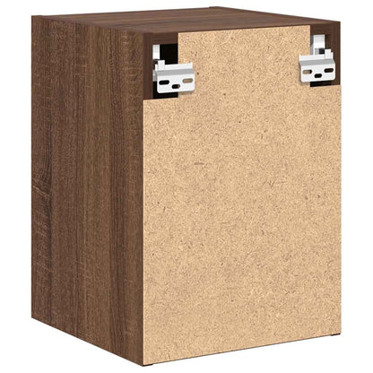Garage Wall Cabinets 2 pcs Brown Oak Engineered Wood