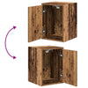 Garage Wall Cabinets 2 pcs Old Wood Engineered Wood