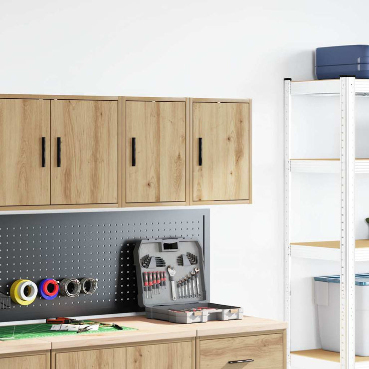 Garage Wall Cabinets 2 pcs Artisan Oak Engineered Wood