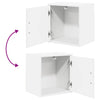 Garage Wall Cabinets 2 pcs White Engineered Wood