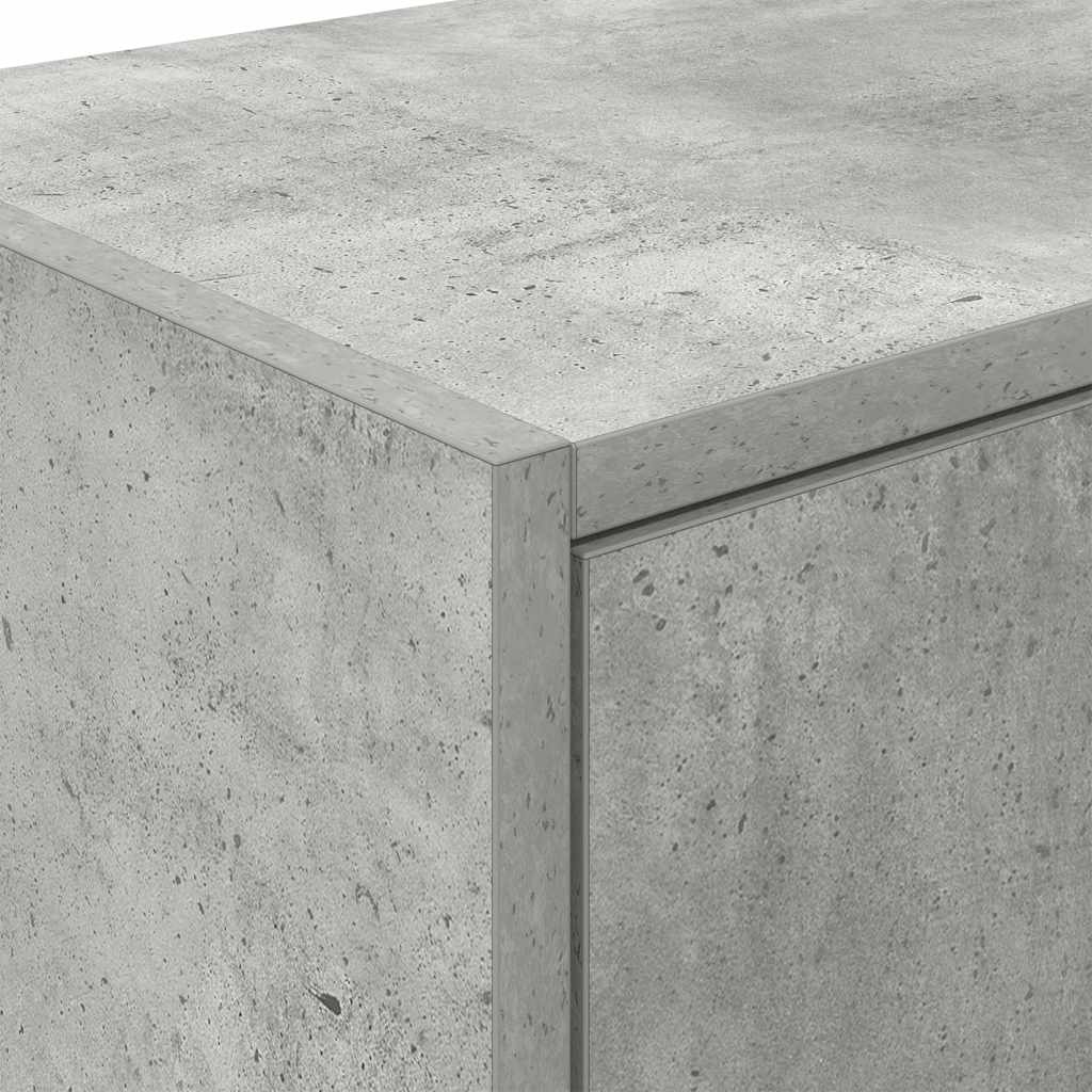 Garage Wall Cabinet Concrete Grey Engineered Wood