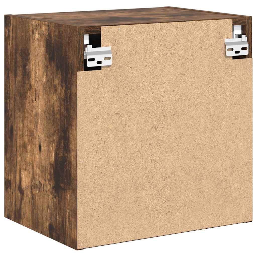 Garage Wall Cabinet Smoked Oak Engineered Wood