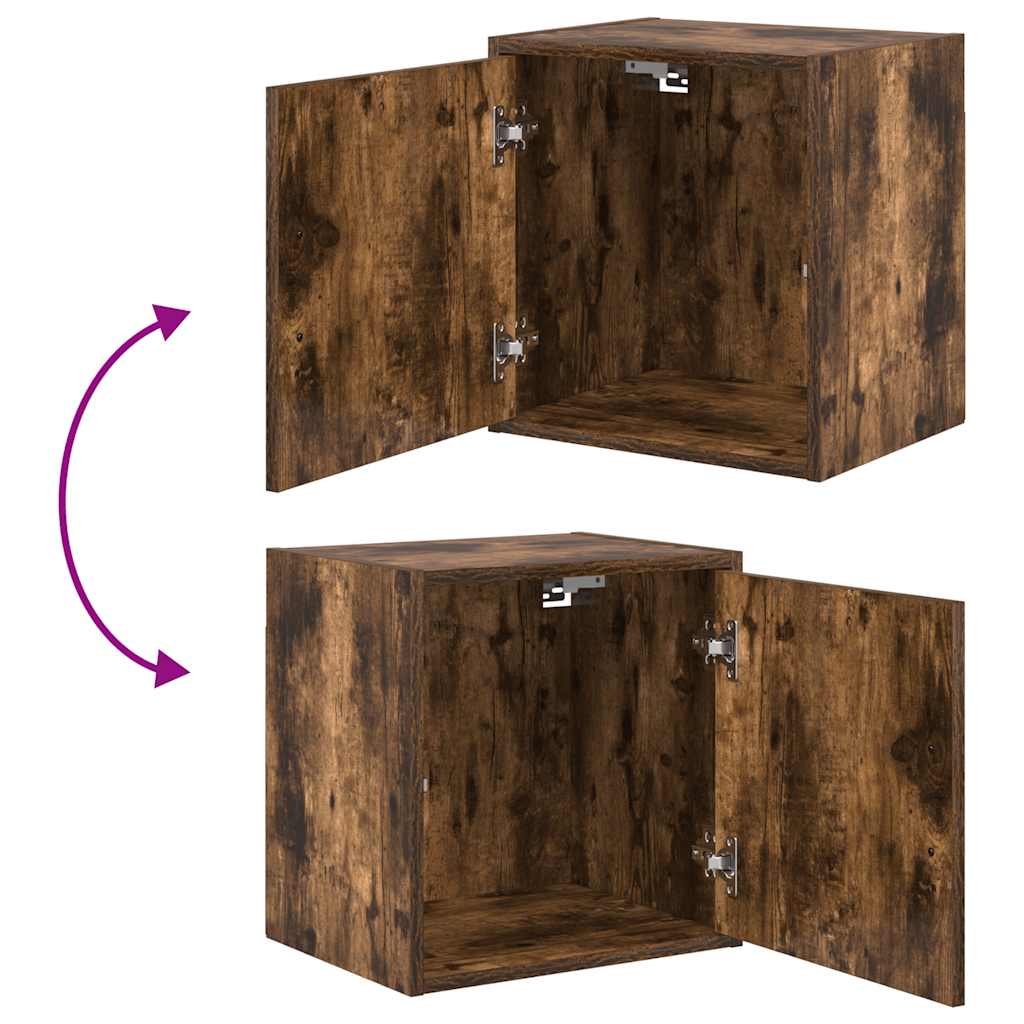 Garage Wall Cabinet Smoked Oak Engineered Wood