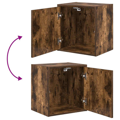 Garage Wall Cabinet Smoked Oak Engineered Wood
