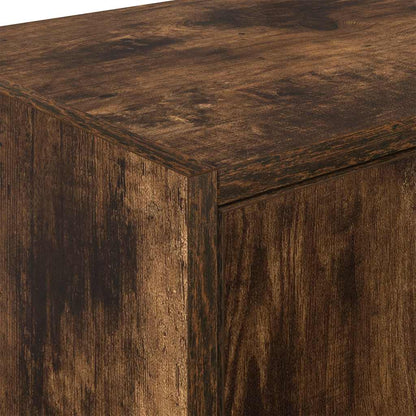 Garage Wall Cabinet Smoked Oak Engineered Wood