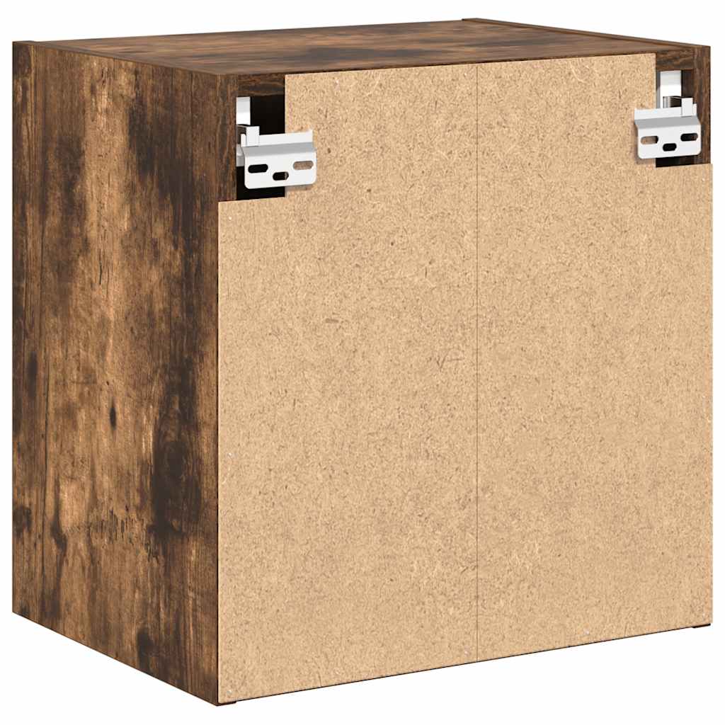 Garage Wall Cabinets 2 pcs Smoked Oak Engineered Wood