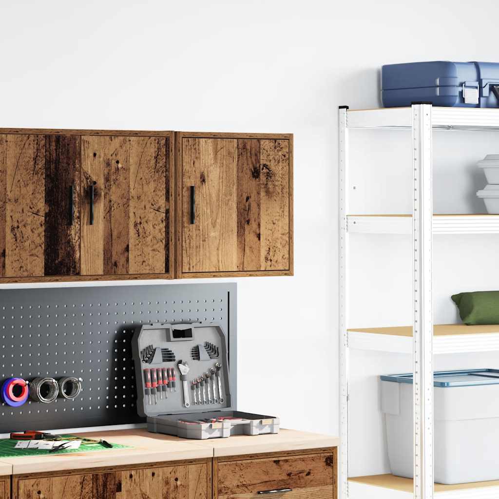Garage Wall Cabinet Old Wood Engineered Wood