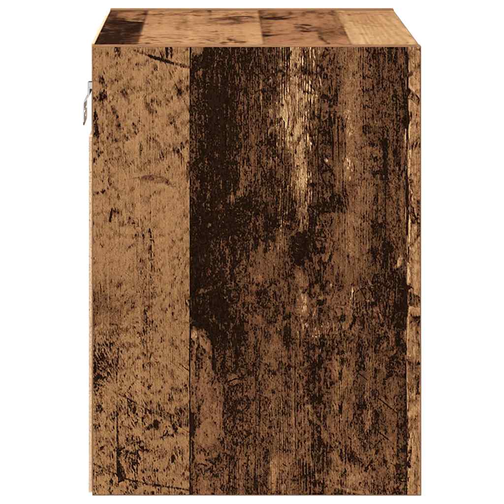 Garage Wall Cabinet Old Wood Engineered Wood