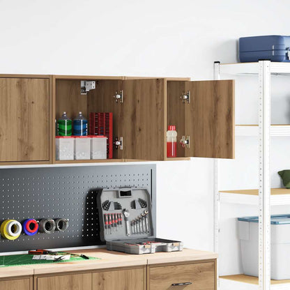 Garage Wall Cabinets 2 pcs Artisan Oak Engineered Wood