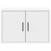 Garage Wall Cabinets 2 pcs White Engineered Wood