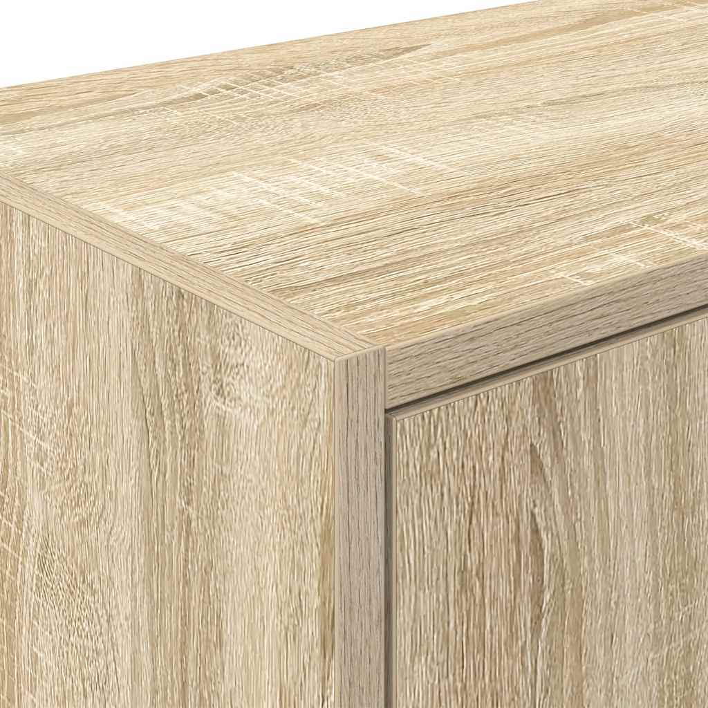 Garage Wall Cabinet Sonoma Oak Engineered Wood