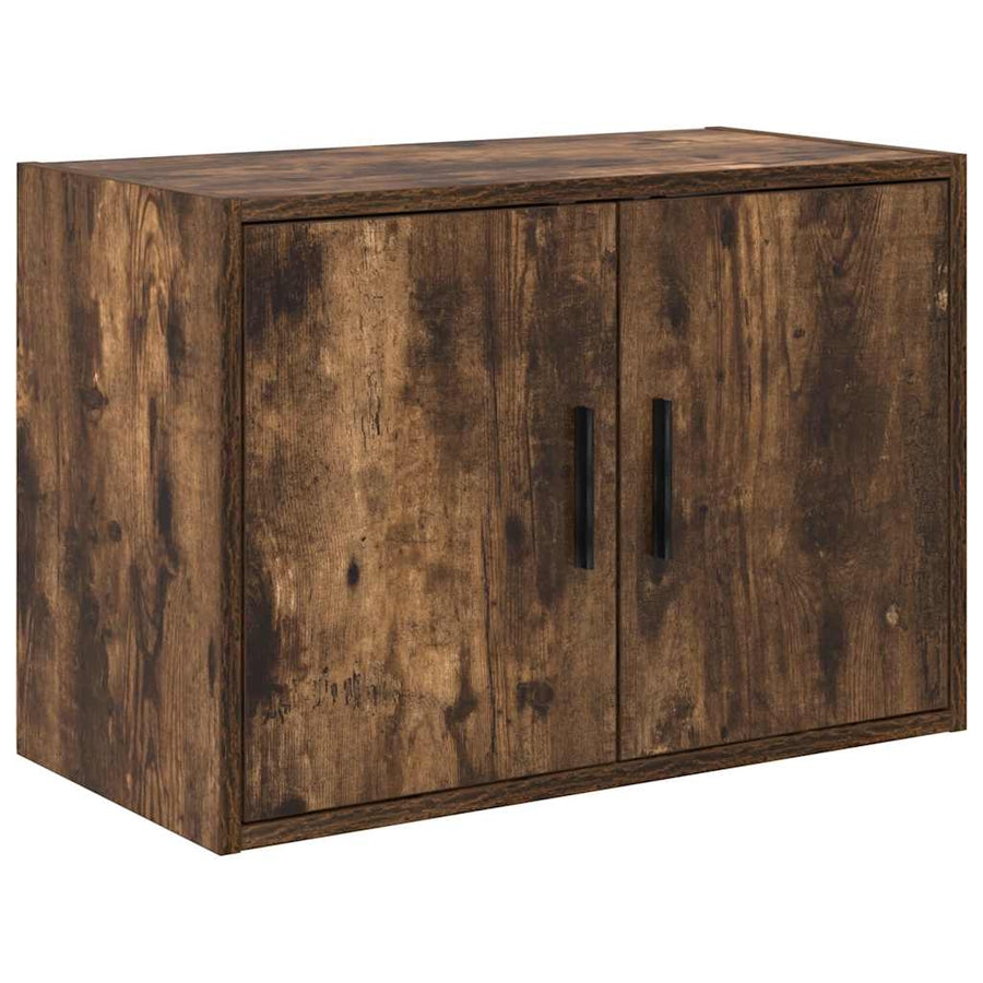 Garage Wall Cabinet Smoked Oak Engineered Wood