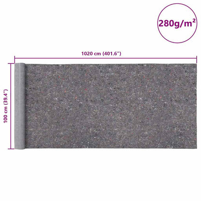 Non-slip Painter Fleece 10 m 280 g/m² Grey