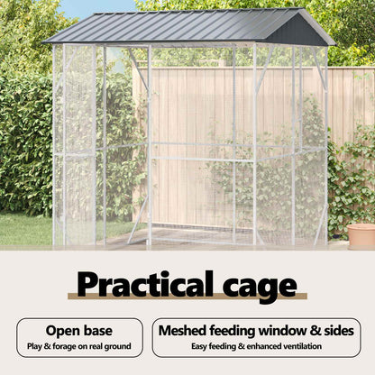Bird Cage Anthracite 215 x 208 x 247 cm Galvanised Steel