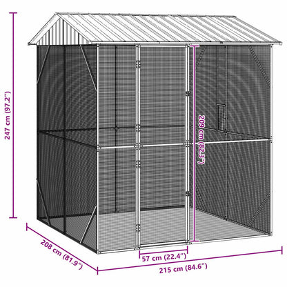 Bird Cage Anthracite 215 x 208 x 247 cm