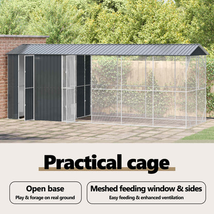 Bird Cage Anthracite 645 x 208 x 247 cm Galvanised Steel
