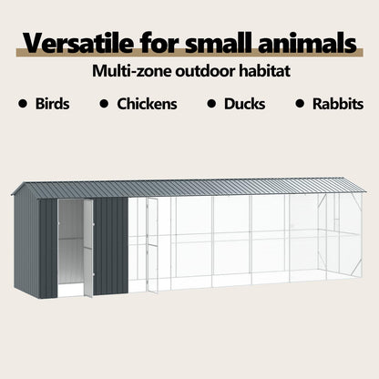 Bird Cage Anthracite 860 x 208 x 247 cm Galvanised Steel