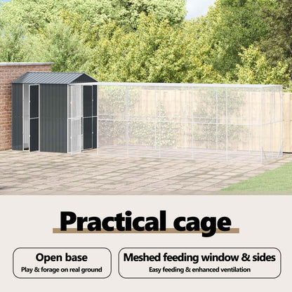 Bird Cage Anthracite 824 x 208 x 247 cm Galvanised Steel