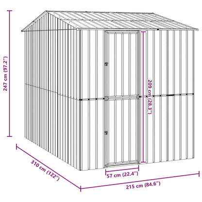Bird Cage Anthracite 215 x 310 x 247 cm Galvanised Steel