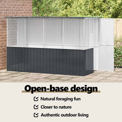 Bird Cage Anthracite 165 x 318 x 200 cm Galvanised Steel