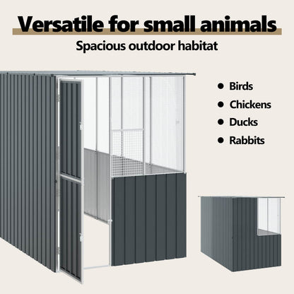 Bird Cage Anthracite 165 x 318 x 200 cm Galvanised Steel