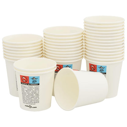 Paper Coffee Cups with Lids 1000 pcs 4oz 100ml
