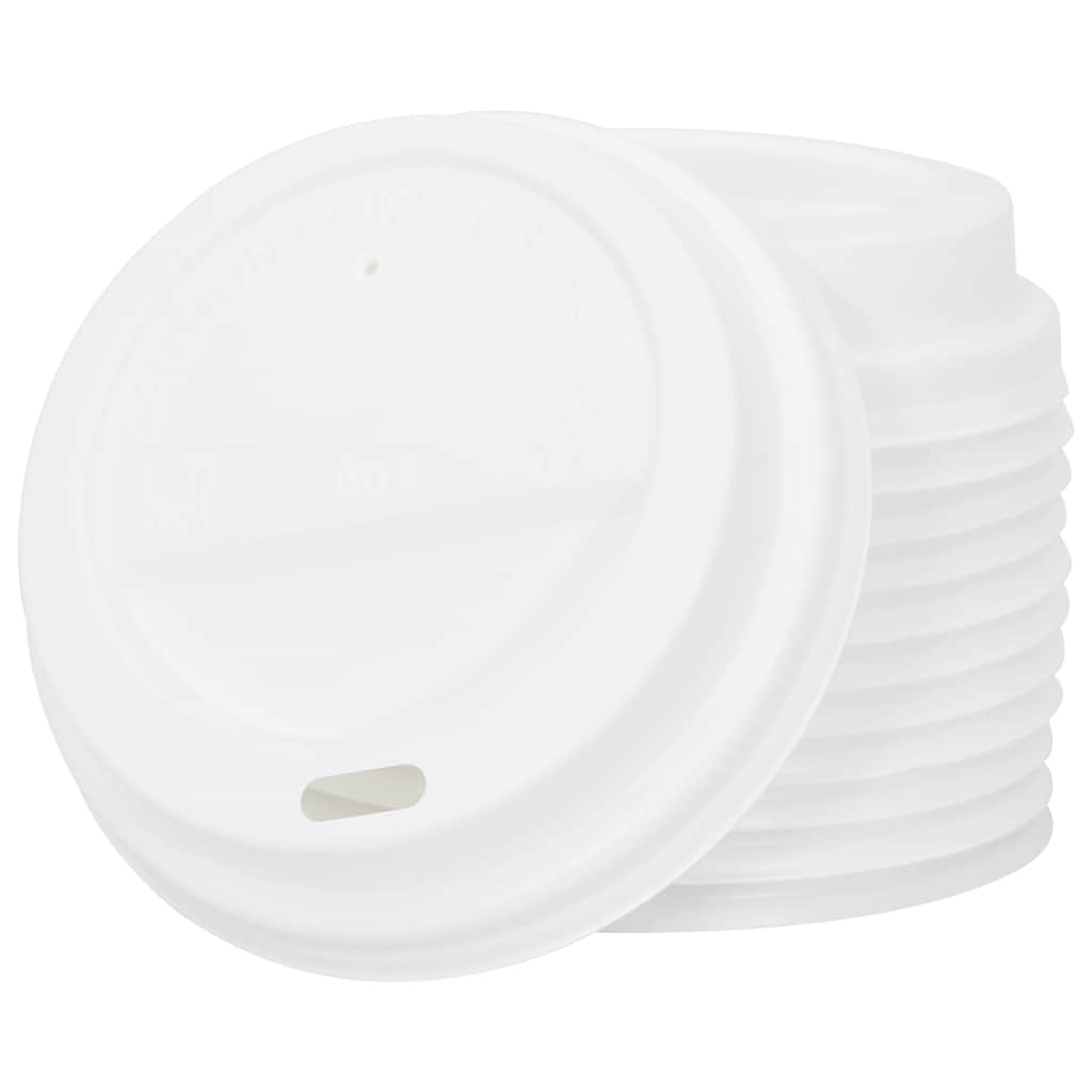 Paper Coffee Cups with Lids 1000 pcs 8oz 200ml
