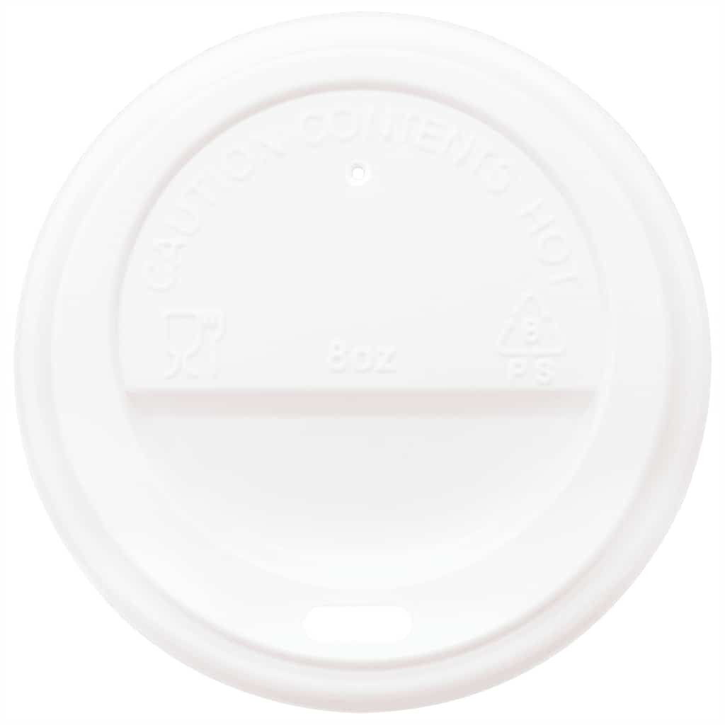 Paper Coffee Cups with Lids 1000 pcs 8oz 200ml
