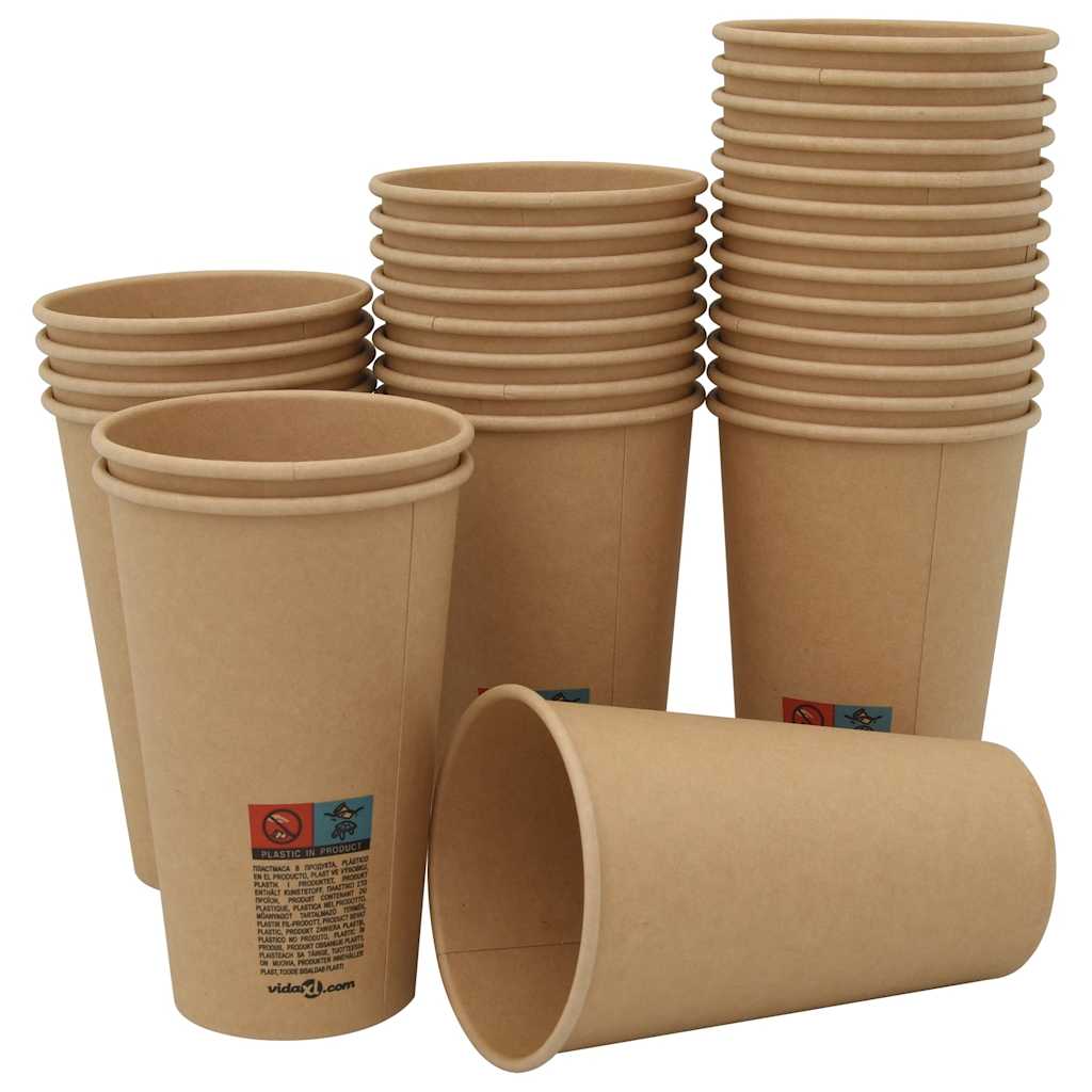 Paper Coffee Cups with Lids 1000 pcs 16oz 400ml