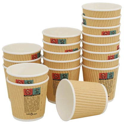 Paper Coffee Cups with Lids 1000 pcs 4oz 100ml