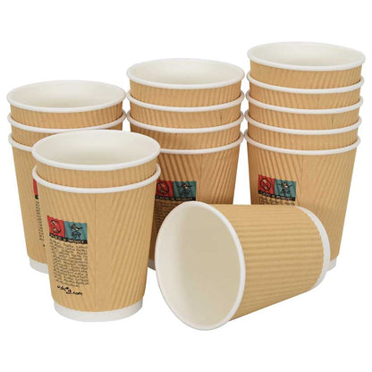 Paper Coffee Cups with Lids 1000 pcs 8oz 200ml