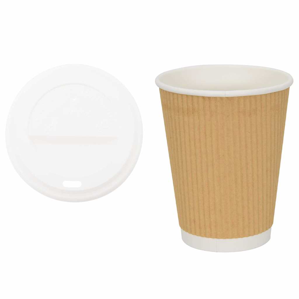 Paper Coffee Cups with Lids 1000 pcs 12oz 300ml