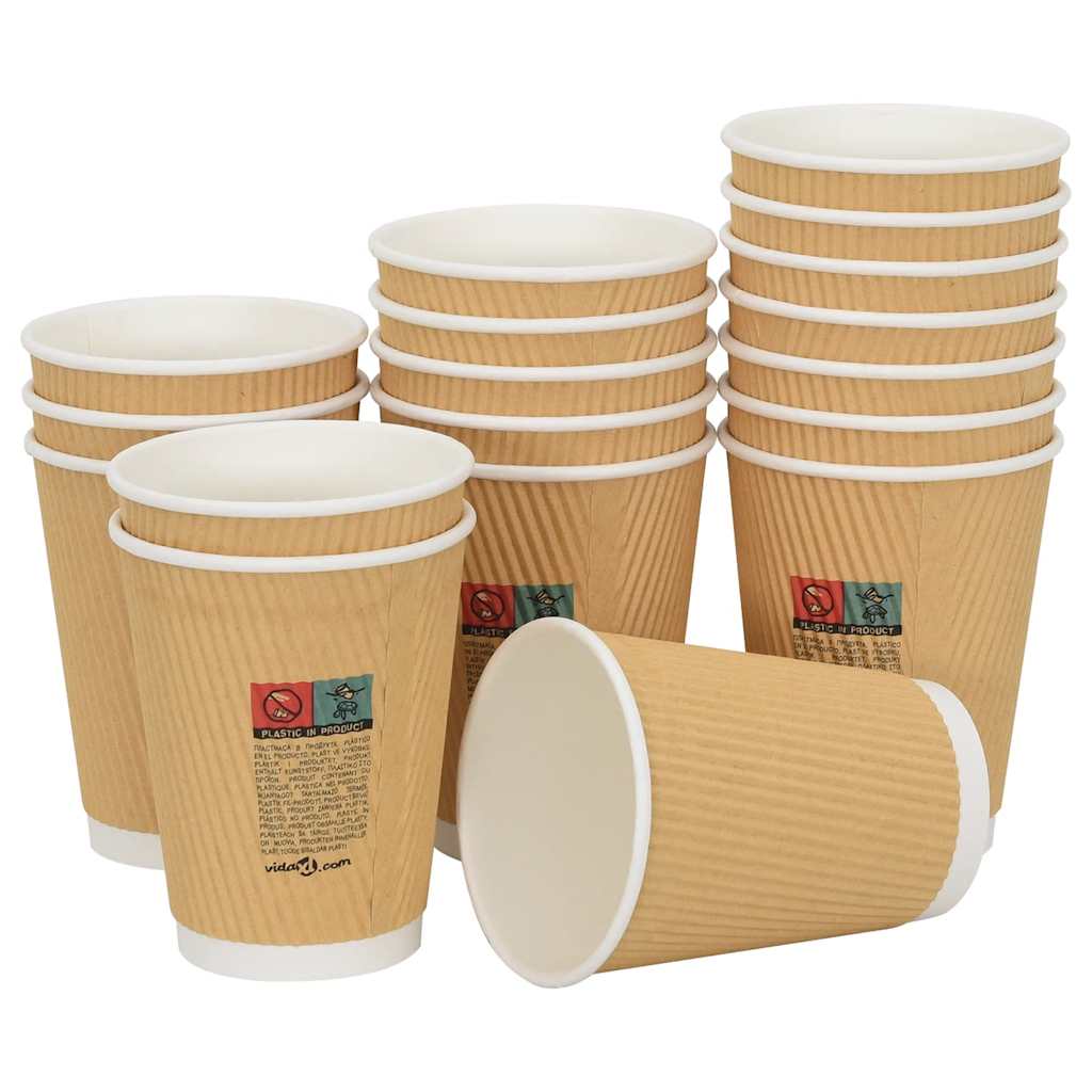 Paper Coffee Cups with Lids 1000 pcs 12oz 300ml
