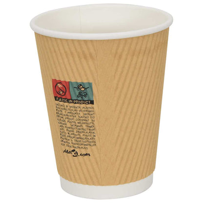 Paper Coffee Cups with Lids 1000 pcs 12oz 300ml
