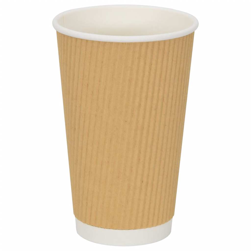 Paper Coffee Cups with Lids 1000 pcs 16oz 400ml
