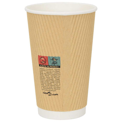 Paper Coffee Cups with Lids 1000 pcs 16oz 400ml