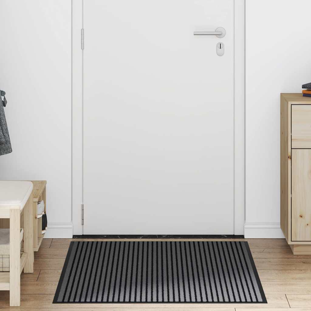 Doormat Black 80 x 120 cm Polypropylene