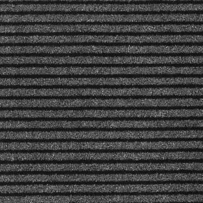 Doormat Stripe Black and Grey 90x150 cm