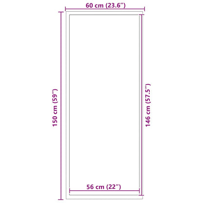 Doormat Black 60x150 cm