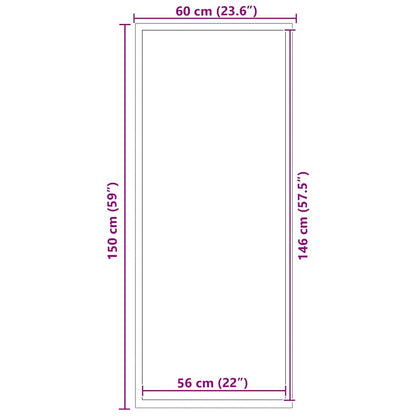 Doormat Grey 60x150 cm