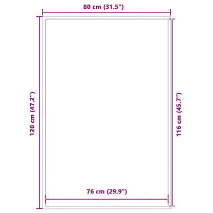Doormat Grey 80x120 cm
