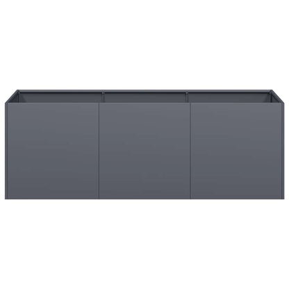 Planter Anthracite 120x40x40 cm Cold-rolled Steel